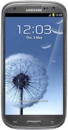 Смартфон Samsung Galaxy S3 GT-I9300 16Gb Titanium grey - Дивногорск
